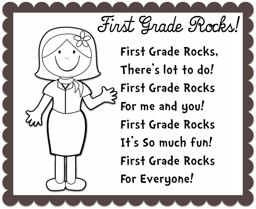 Enjoy Teaching English  Back To School Poem  First Grade Rocks
