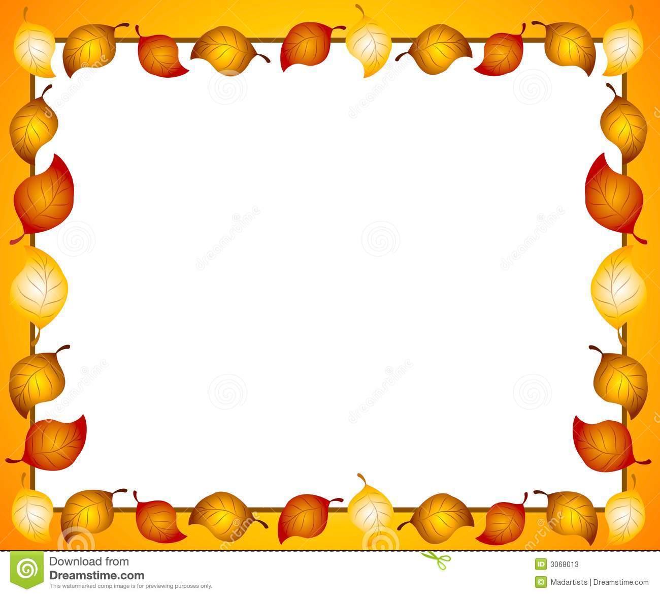 Clip Art Illustration Of An Arrangement Of Autumn Leaves In Red