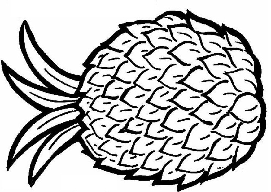 Welcome Pineapple Clipart Black And White