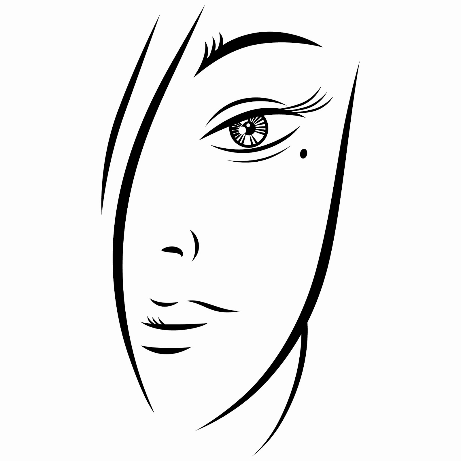 Download Free Eps Vector Illustration  Ink Sketch Of A Person Of Young