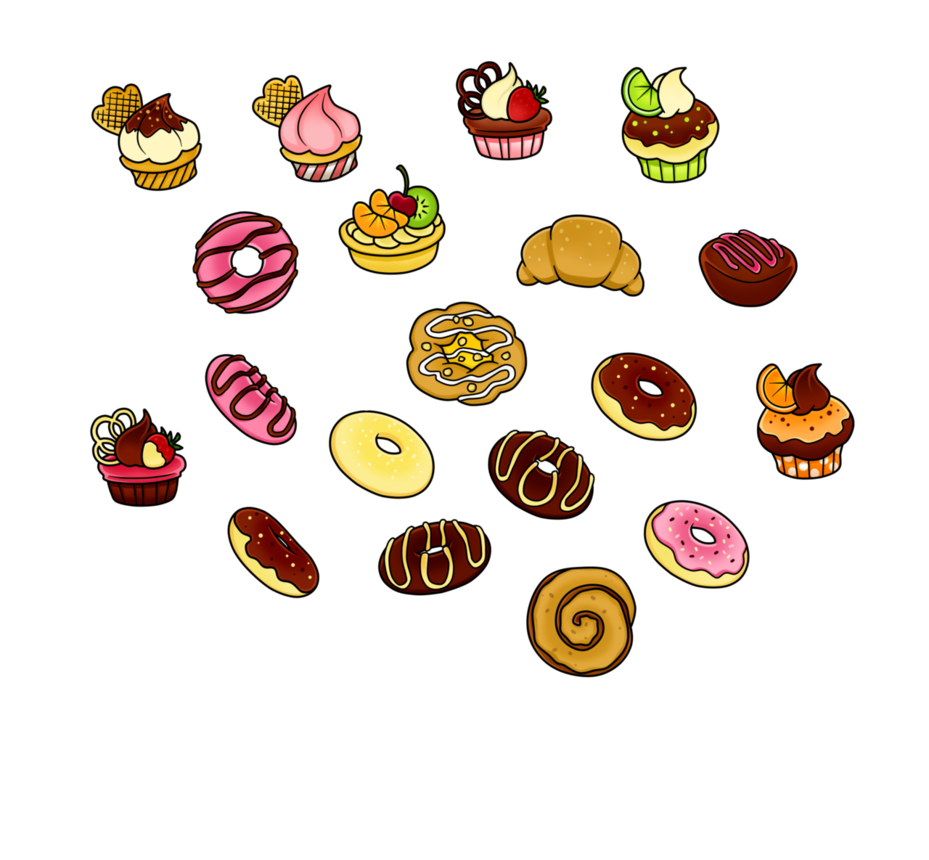 Free   Pastry Treats Coloured By Gormstar On Deviantart