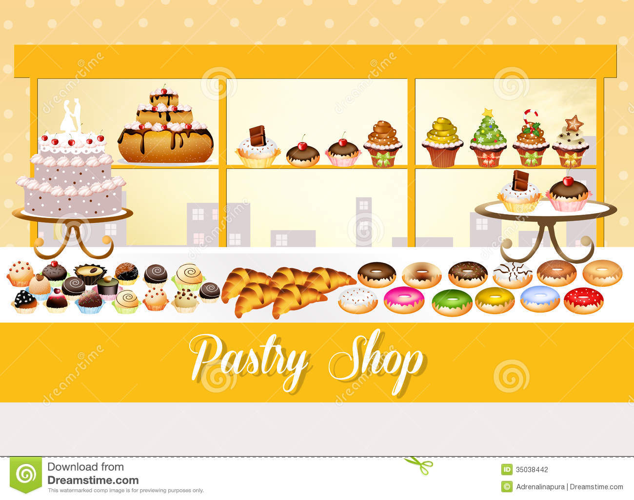 Pastry Shop Stock Photography   Image  35038442