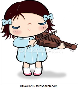 Stock Illustration   Girl Playing Violin  Fotosearch   Search Clip Art