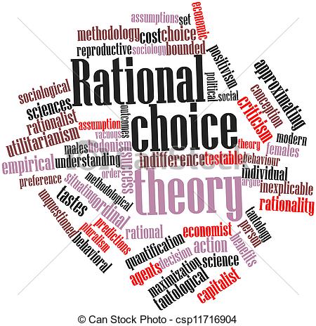 Abstract Word Cloud For Rational Choice Theory With Related Tags And
