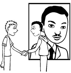 Cartoon Drawing Of Martin Luther King Jr Coloring Page  Cartoon