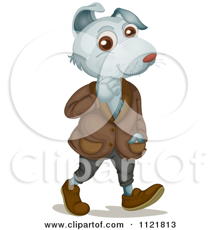 Dog In Clothes Clipart Happy Dog Wearing Clothes And