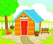 Shed Clip Art Royalty Free  1338 Shed Clipart Vector Eps