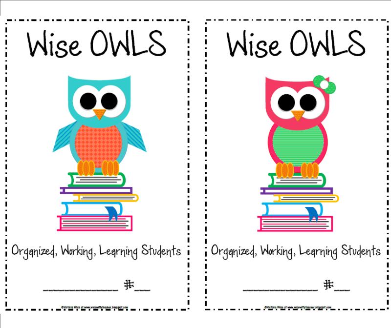 The Wise   Witty Teacher  Wise Owls Folders