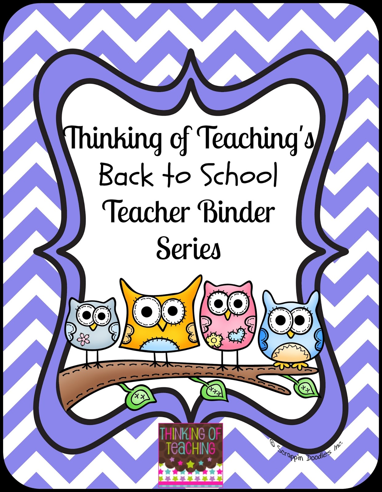 Thinking Of Teaching  Teacher Binder Cover Pages  Freebie