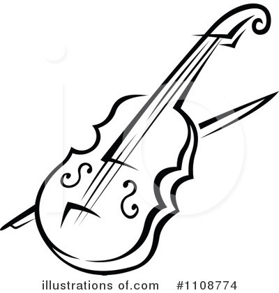 Violin Clipart  1108774   Illustration By Seamartini Graphics