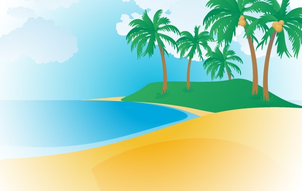 148 Tropical Beach Clip Arts Free Clip Art   Clipartlogo Com