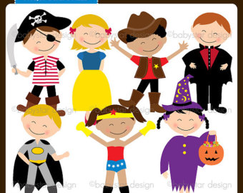 Boys Dress Up Clothes Clipart Costume Party Clipart Instant