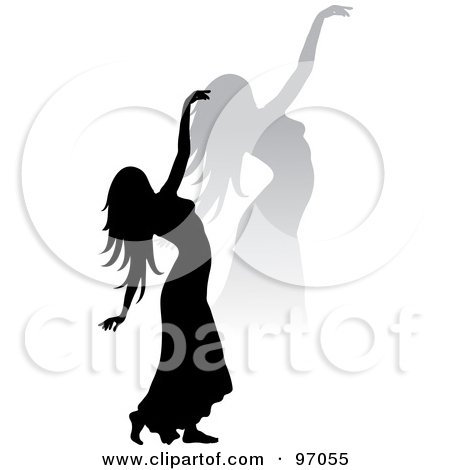 Of Funky Black Women Dancing With Cocktails By Pams Clipart  1050569