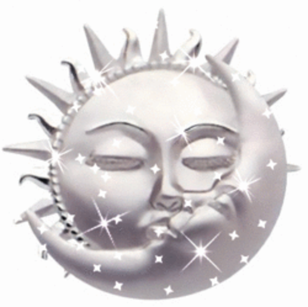 Silver Moon Sun Sparkle   Free Images At Clker Com   Vector Clip Art    
