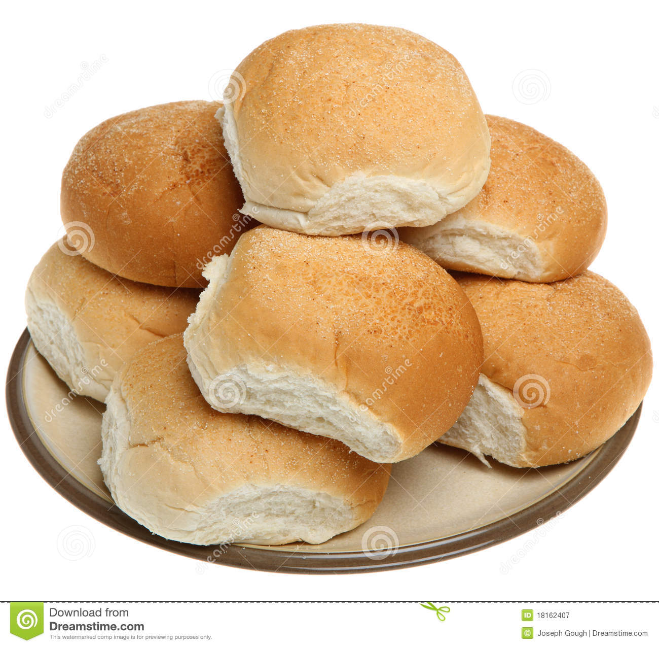 Soft White Bread Rolls Royalty Free Stock Photography   Image