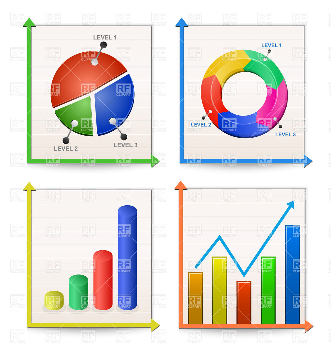 And Graphs Collection Download Royalty Free Vector Clipart  Eps