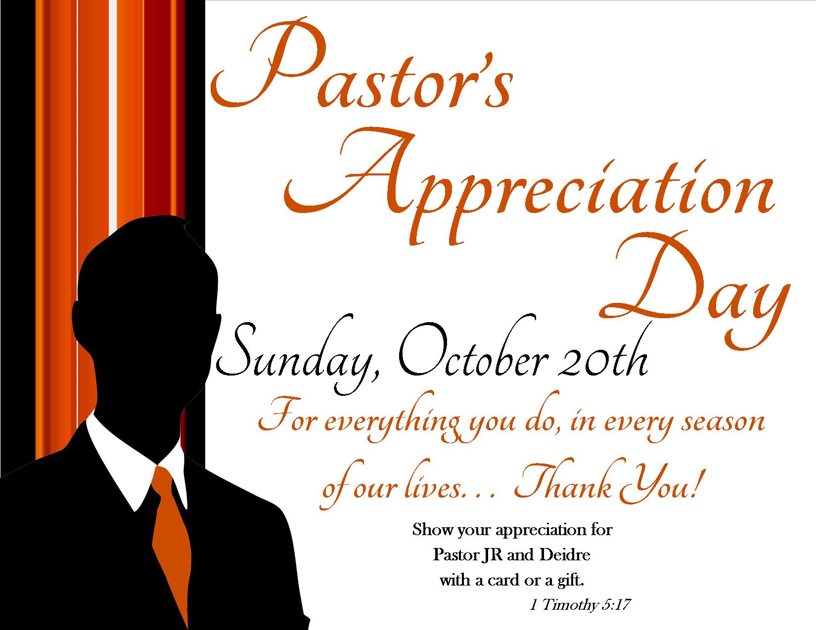 The Word Community Church   Pastor Appreciation Day