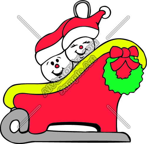 Snowpeople4 Clipart And Vectorart  Holidays Graphics   Christmas