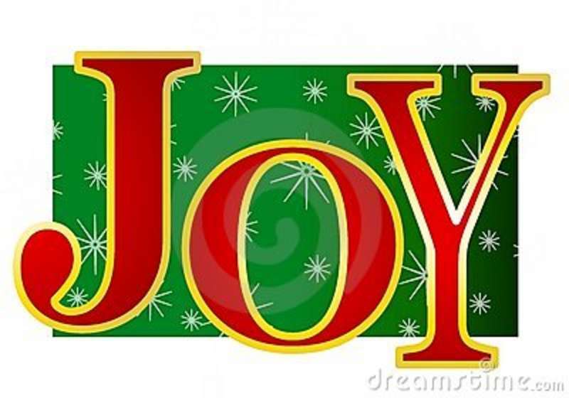 Clip Art Illustration Of The Word  Joy  In Large Colorful Letters