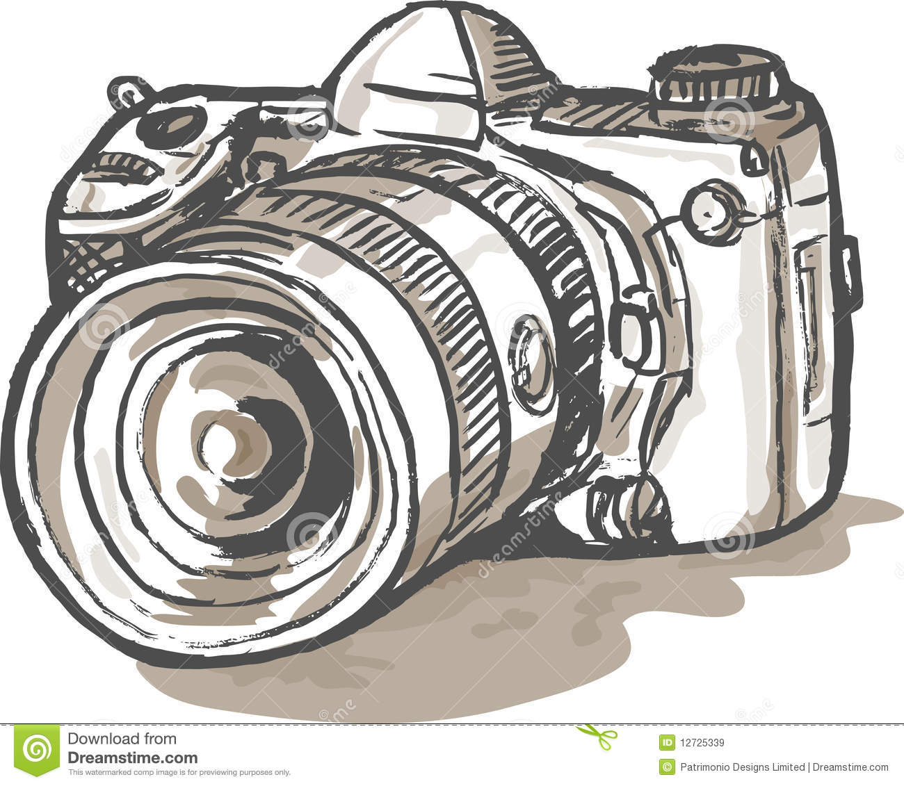Digital Camera Clipart Canon Drawing Digital Slr Camera