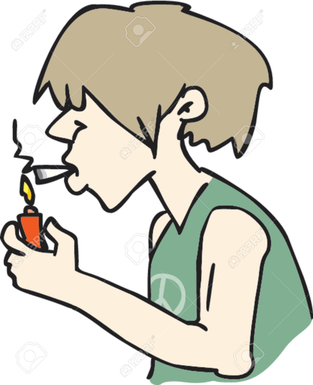 Download Teen Smoking Weed Clipart