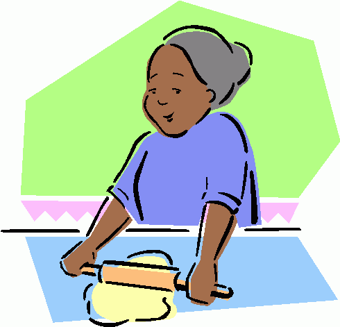 Woman Rolling Dough Clipart   Woman Rolling Dough Clip Art