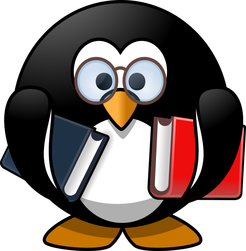 Bookworm Penguin By Moini   To Be A Penguin Or A Bookworm That Is The