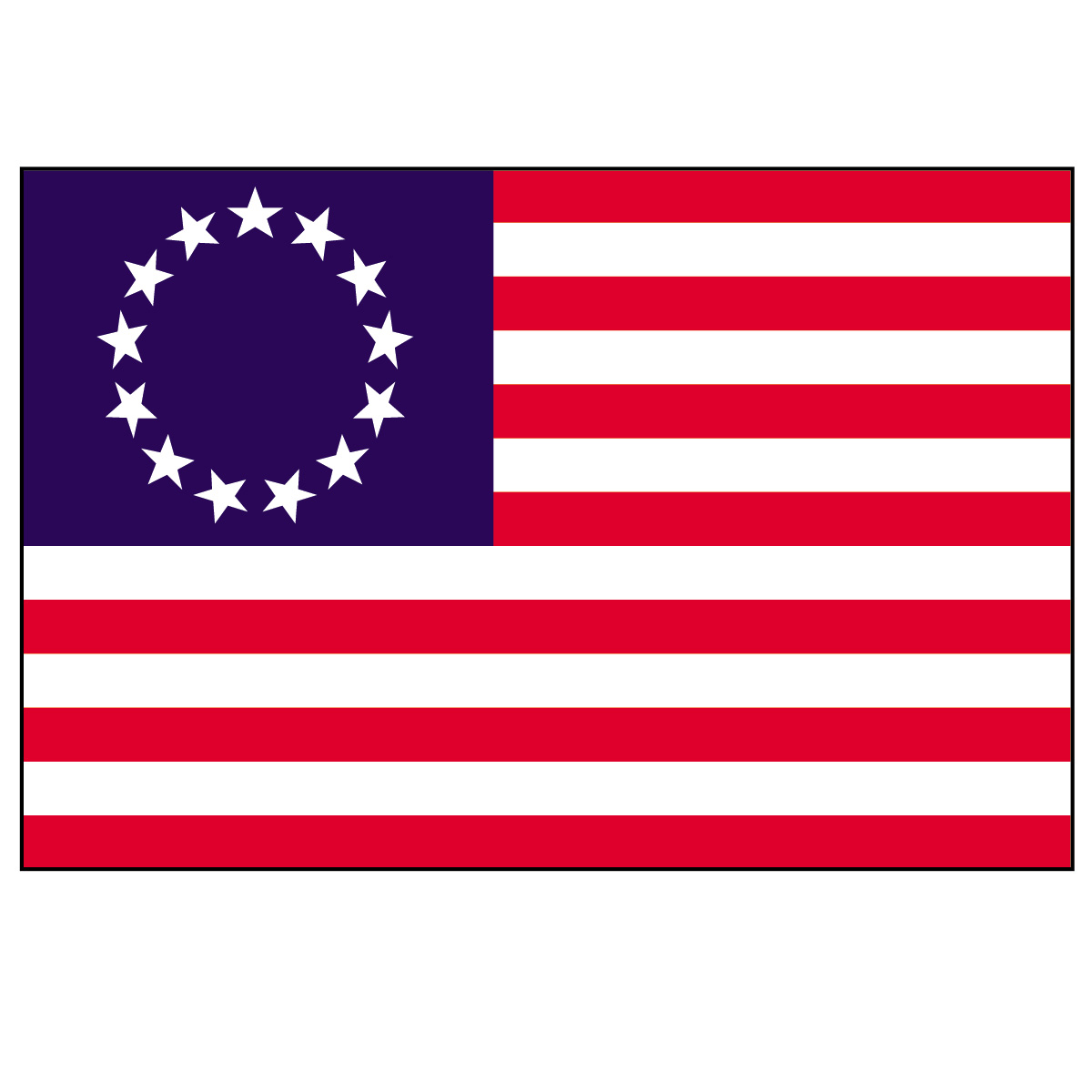 Colonial Flag   Betsy Ross Flag   A Revolutionary War Flag