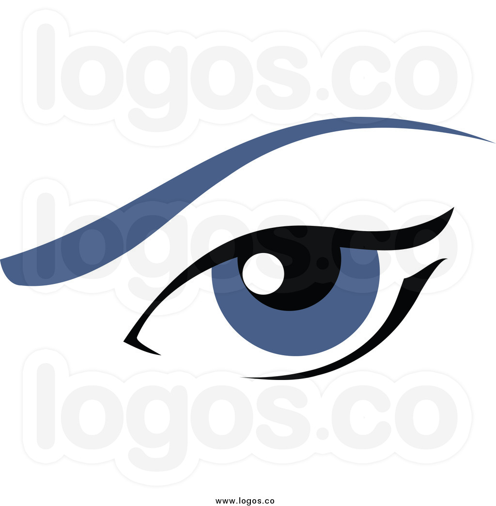 Eyebrow Clipart Royalty Free Clip Art Vector Logo Of A Blue Female Eye