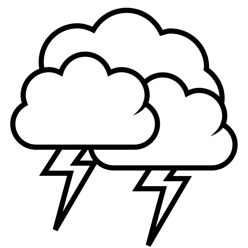 Thunder Clipart Storm Clipart 1277950229 Png