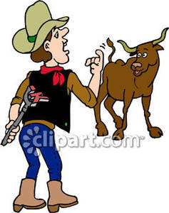 Cattle Rancher   Royalty Free Clipart Picture