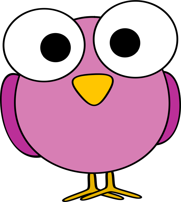 Eye Bird By Anarres   A Funny Looking Pink Cartoon Bird With Big Eyes    