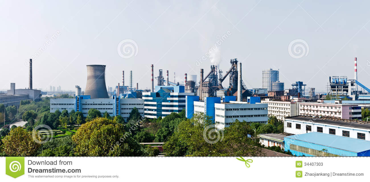 Chinese Steel Mills Stock Photos   Image  34407303
