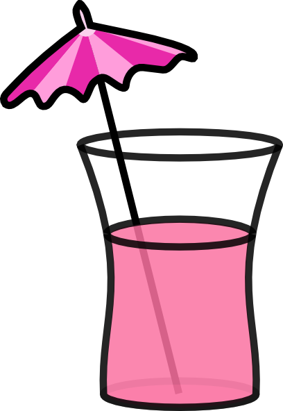 Pink Cocktail Clip Art At Clker Com   Vector Clip Art Online Royalty