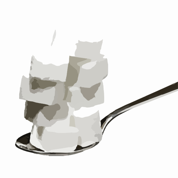 Sugar On Spoon Doctored Clip Art At Clker Com   Vector Clip Art Online