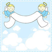 Baptism Greeting Card   Clipart Graphic