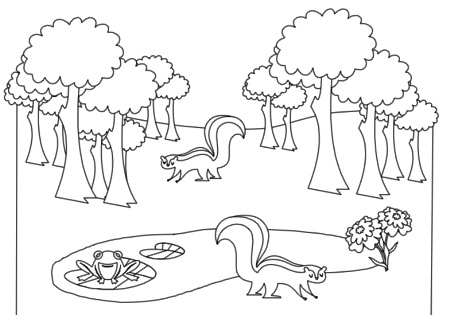 Forest Animals Clipart Black And White Forest Animals Clipart Black
