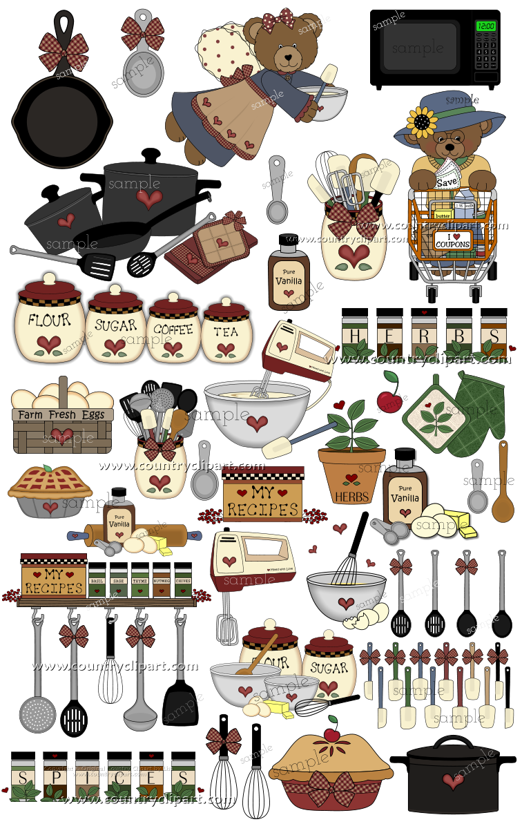 More Kitchen Food Cookingclip Art In The Country Club