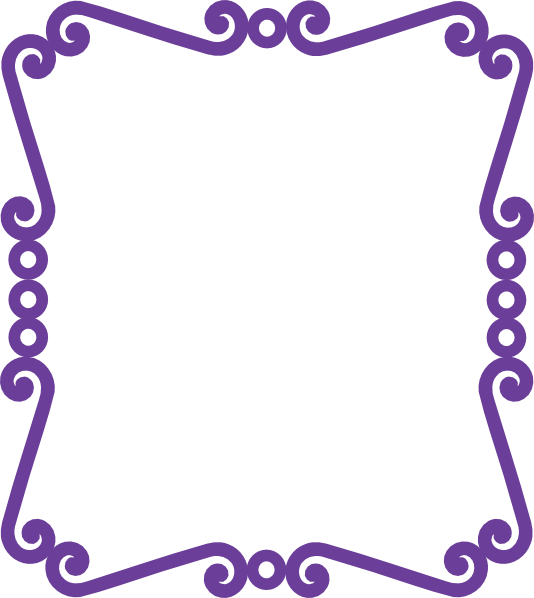Scrolly Frame New Purple Clip Art At Clker Com   Vector Clip Art