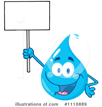 Water Drop Clipart Illustration By Hit Toon   Stock Sample  1110889
