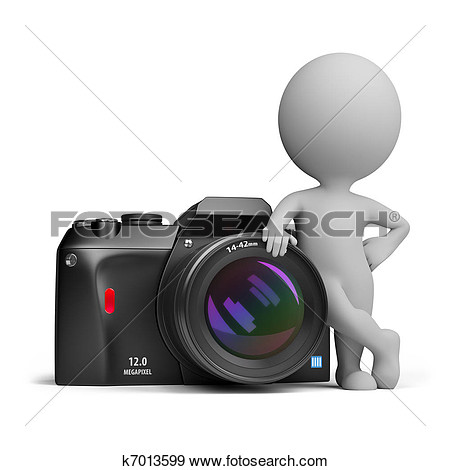 3d Small People   Digital Camera  Fotosearch   Search Vector Clipart