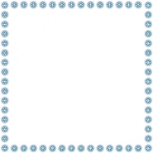 Free Snowflakes Clip Art Frame   Right Click Image   Save As