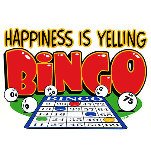 Happiness Is Yelling Bingo   T Shirt