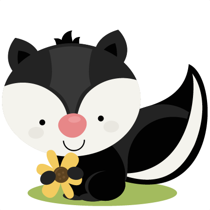 Large Cute Skunk Png  432 432    Fieltro   Pinterest