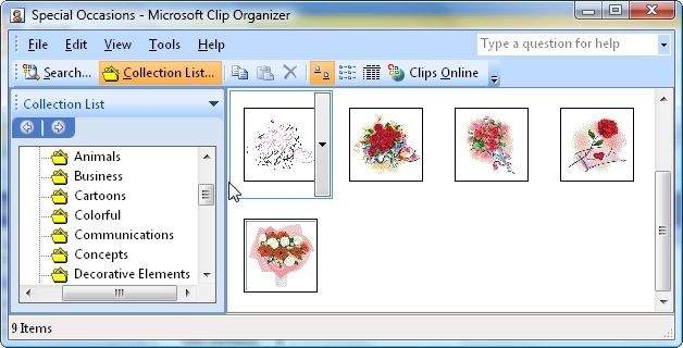 Microsoft Windows Clip Art Gallery