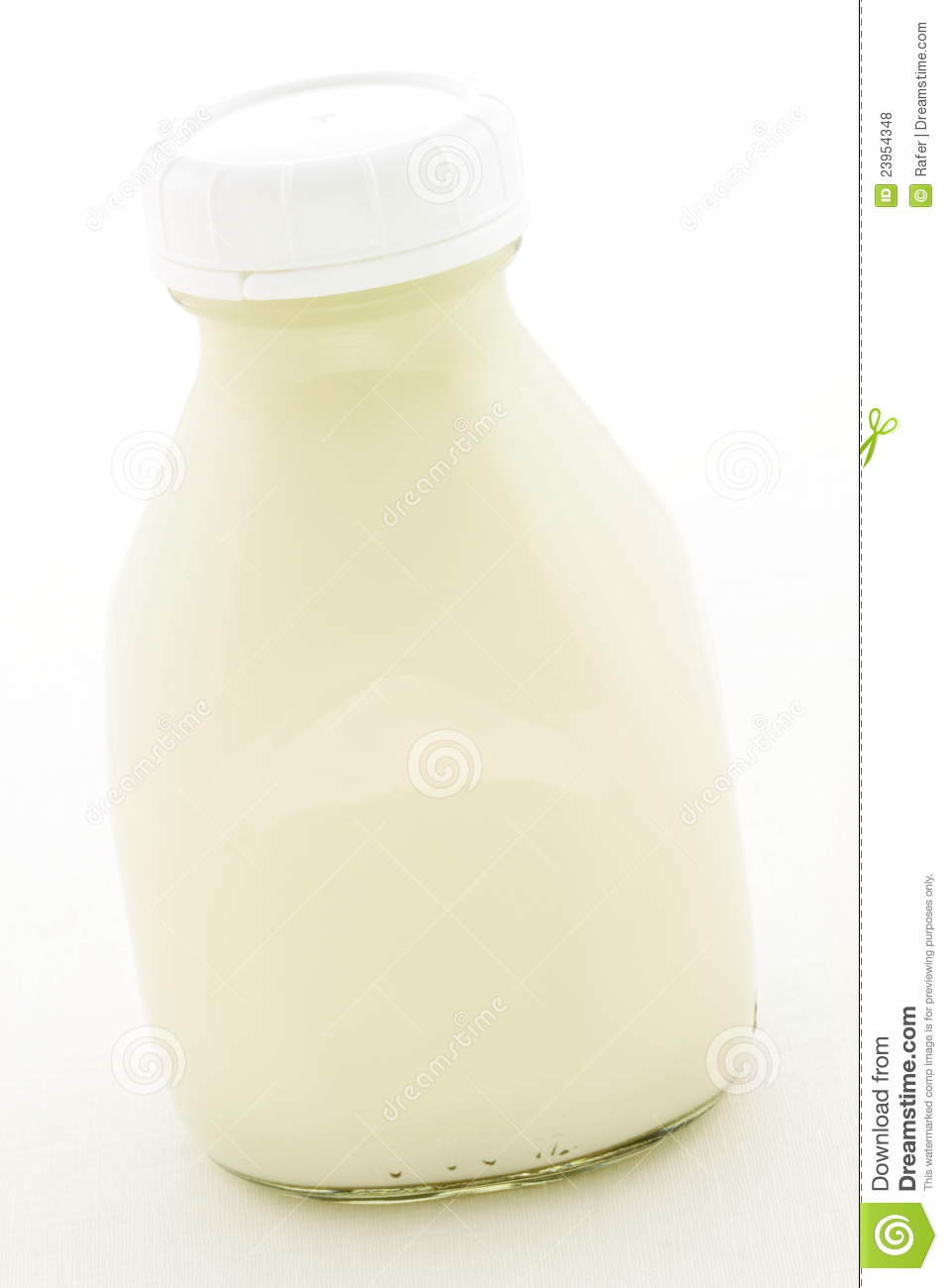Pint Glass Milk Bottle Royalty Free Stock Photos   Image  23954348