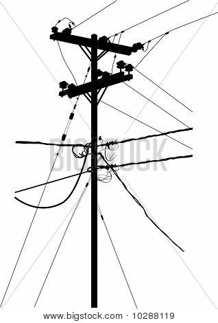 Transmission Tower Silhouette Vector Stock Vector   Stock Photos