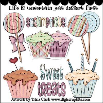 Browse By Artist    Trina Clark    Sweet Treats 1 Country Clip Art