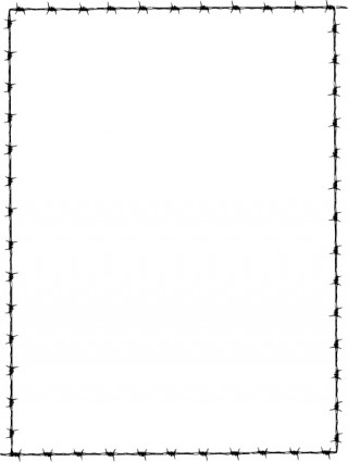 Revans Barbed Wire Border Clip Art Free Vector In Open Office Drawing