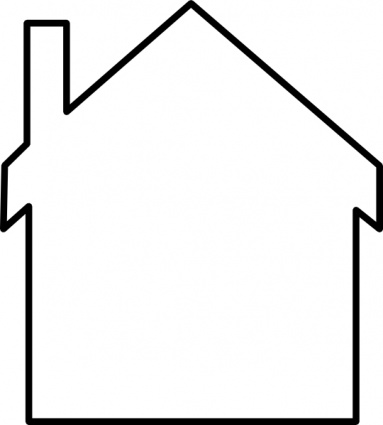Building House Home Simple Outline Silhouette Cartoon Inside Free